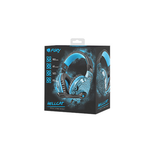 Natec Fury HellCat Gaming Spēļu Austiņas