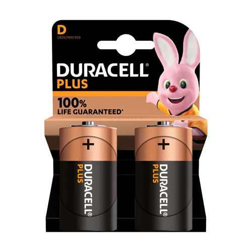 1x2 Duracell Plus Mono D MN1300
