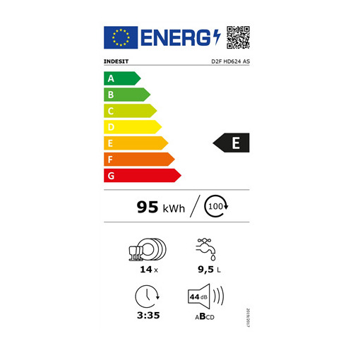 INDESIT D2FHD624AS Trauku mazgājamā mašīna |