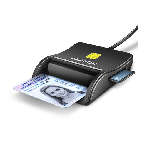 Axagon AXAGON CRE-SM3SD, USB-A FlatReader 4-slot