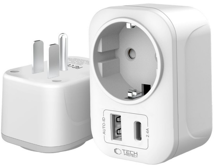 Tech-Protect TA100 TRAVEL ADAPTER US TO