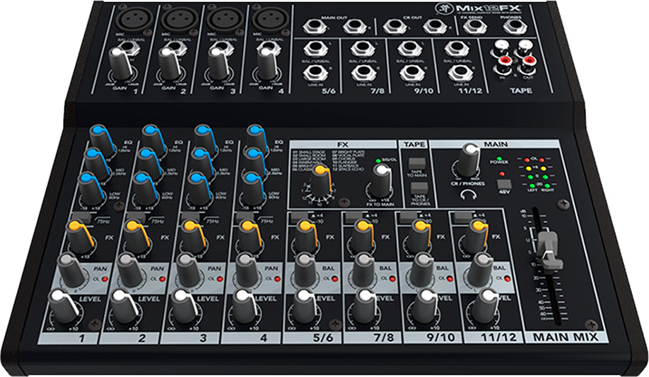 Chanel Mackie Mix12FX -12-channel compact mixer