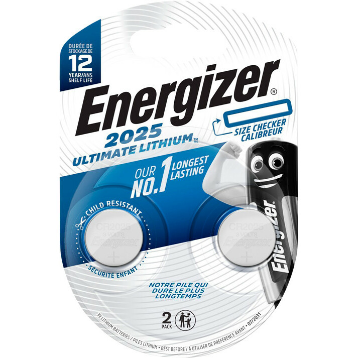 Energizer battery Ultimate Lithium CR2025 BP2