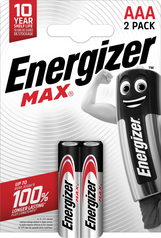 Energizer battery Max Alkaline AAA/LR03 CHP2