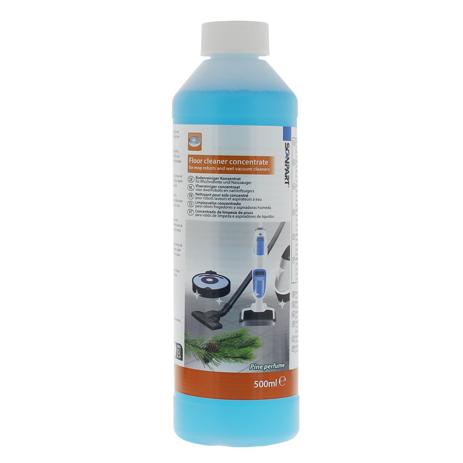 Scanpart cleaning liquid for robot and