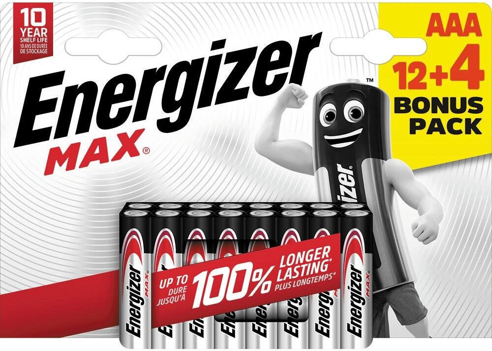 Energizer LR03/16 Max AAA 12+4 |