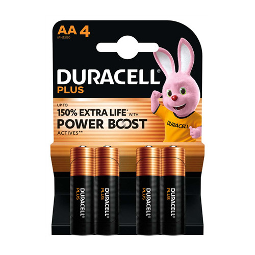 1x4 Duracell Plus Power Boost Mignon