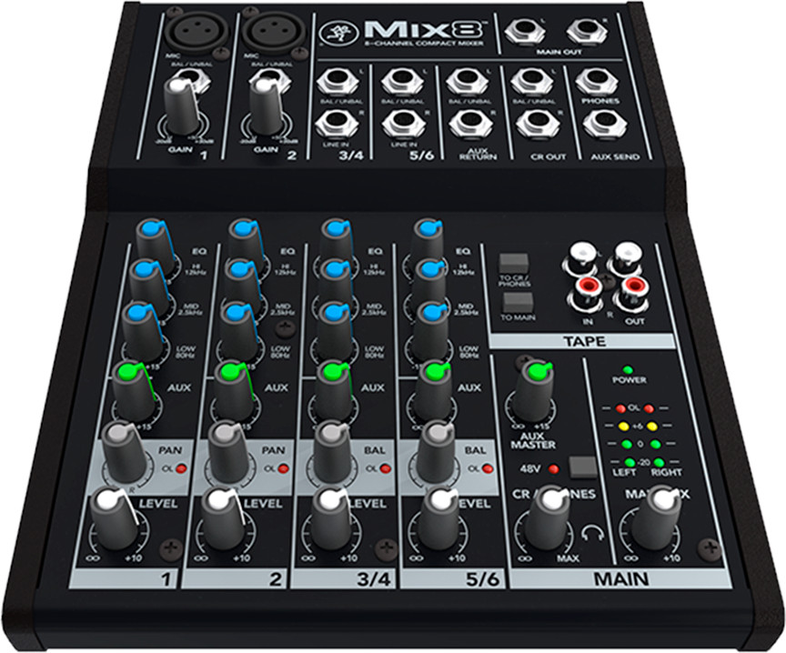 Mackie Mackie Mix8, 8 channels, Black