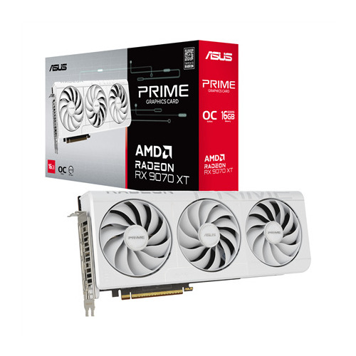 ASUS Prime -RX9070XT-O16G-WHITE AMD Radeon RX