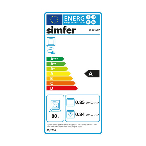 Simfer Oven | BI-81608P | 80