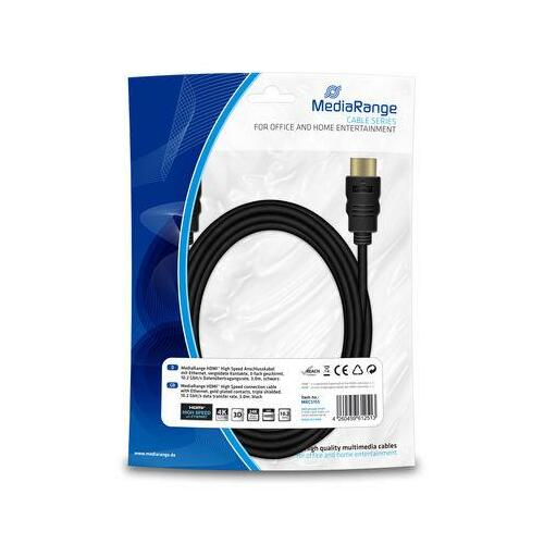CABLE HDMI-HDMI 3M/MRCS155 MEDIARANGE | MRCS155