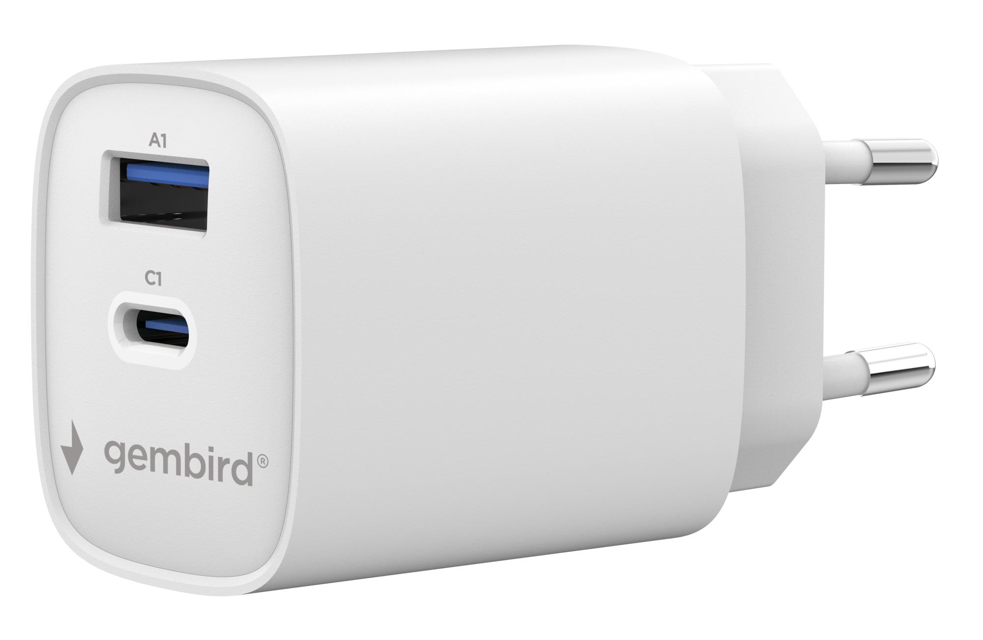 Gembird 1x USB-A 1x USB-C 45W