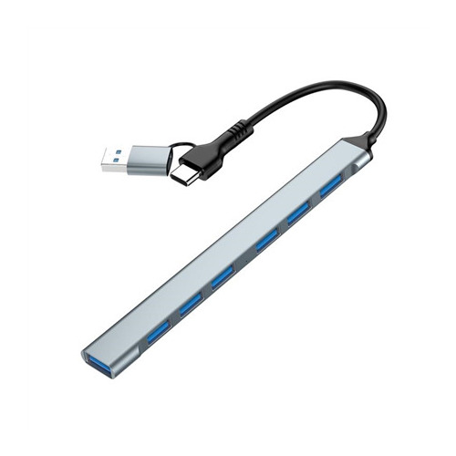 Gembird UHB-ACM-U3P1U2P6-01 7-portu USB centrmezgls USB-A