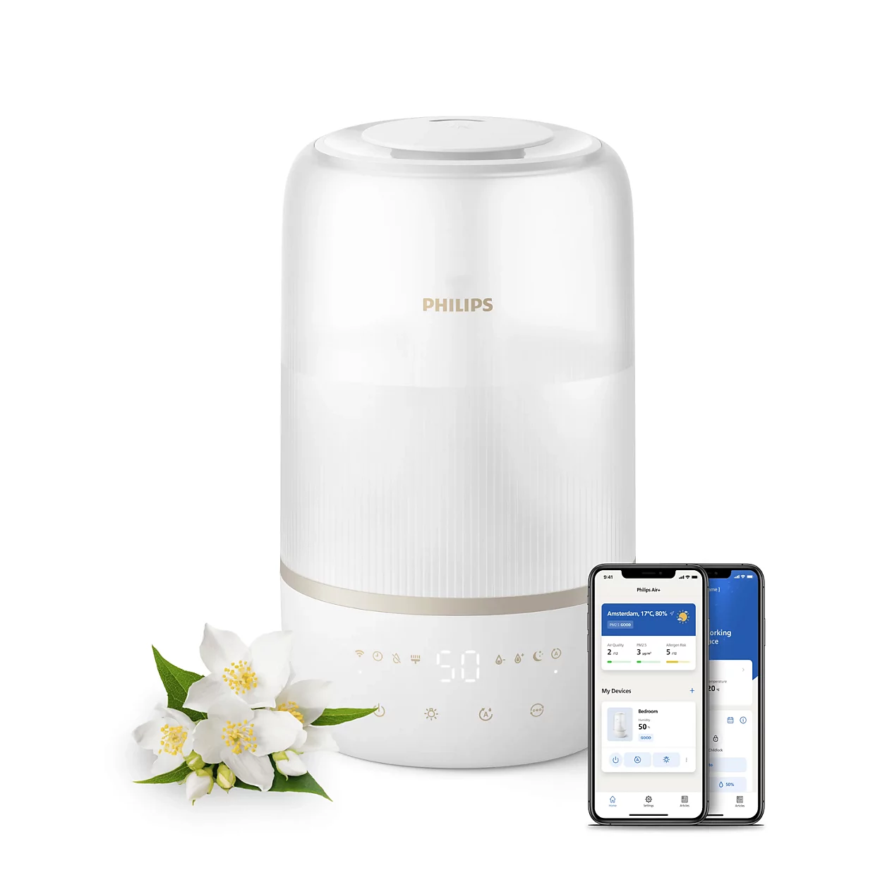 PHILIPS gaisa mitrinātājs, Balts HU1510/04 |