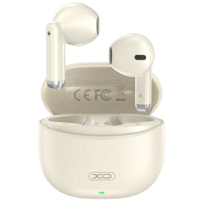 XO wireless earphones X33 TWS, beige