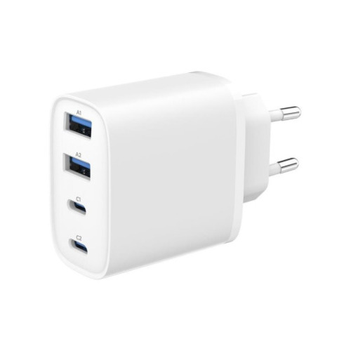 Gembird TA-UC-2A2C-PD40-01-W GaN PowerDelivery 2x USB-A
