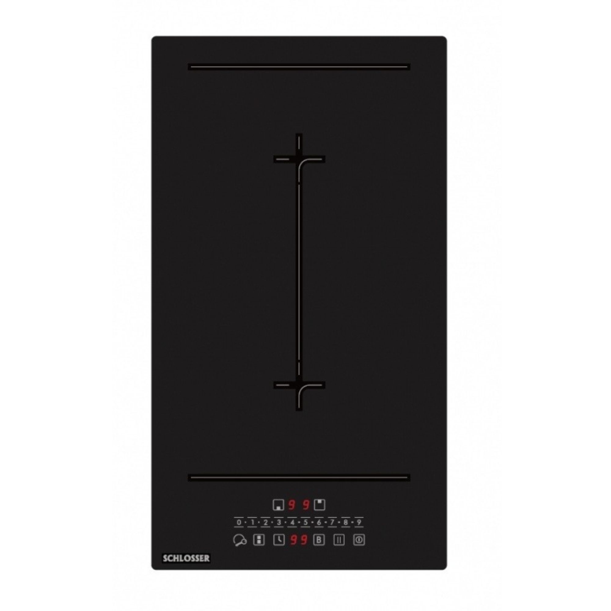 Built-in induction hob Schlosser matte black