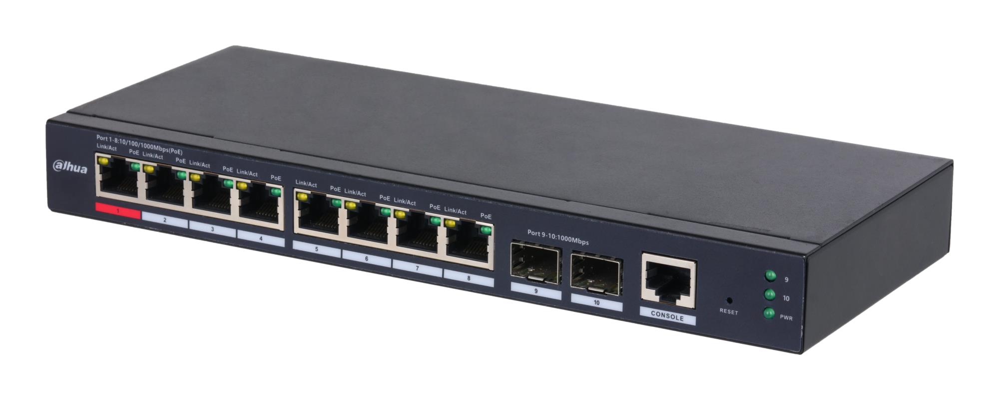 Switch|DAHUA|S4210-8GT-110|Switch type Managed|Switch layer L2|Form factor