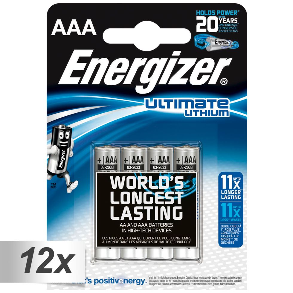 12x4 ENERGIZER Ultimate Lithium Micro AAA
