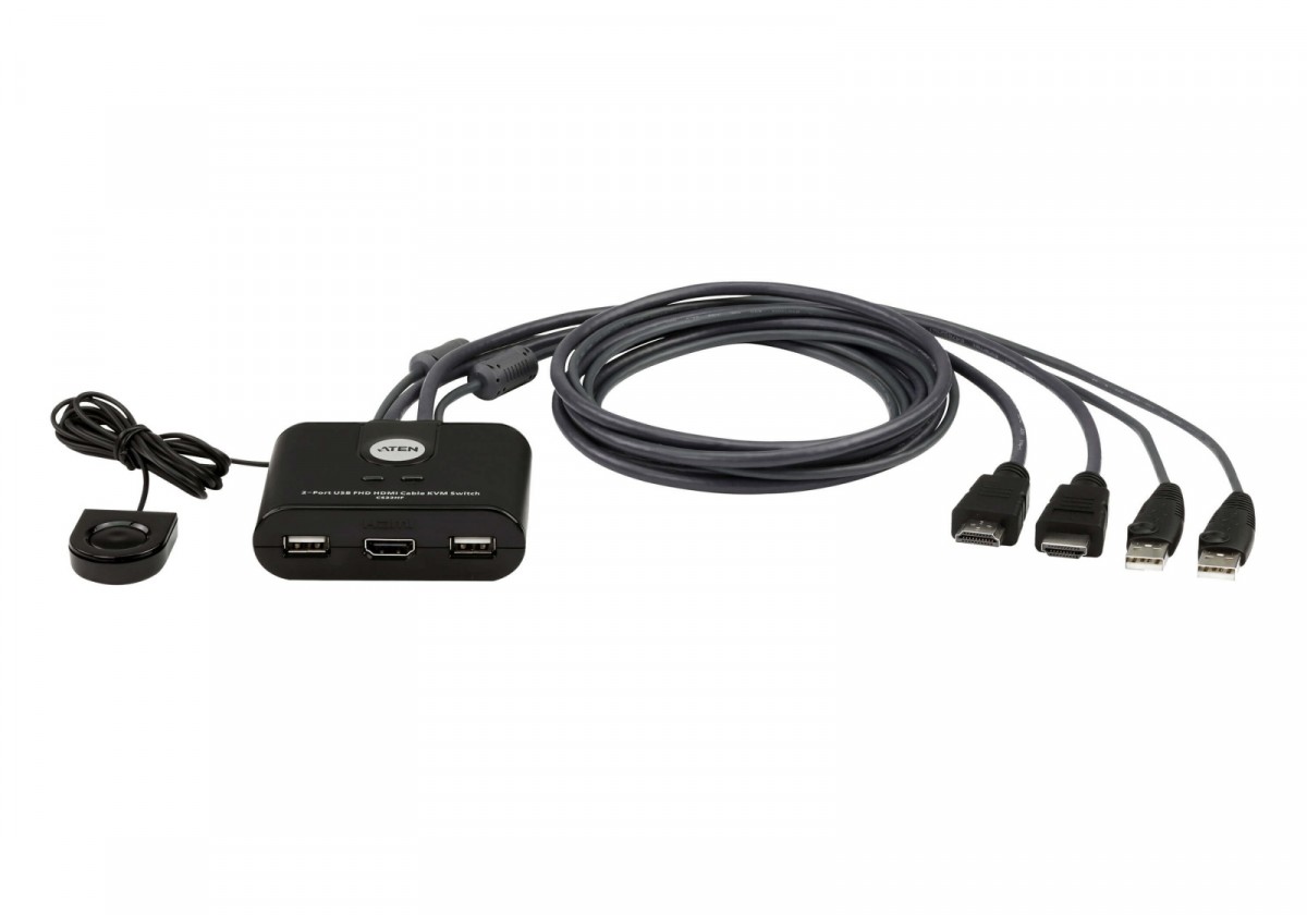 Aten Przełšcznik 2 portowy USB VGA