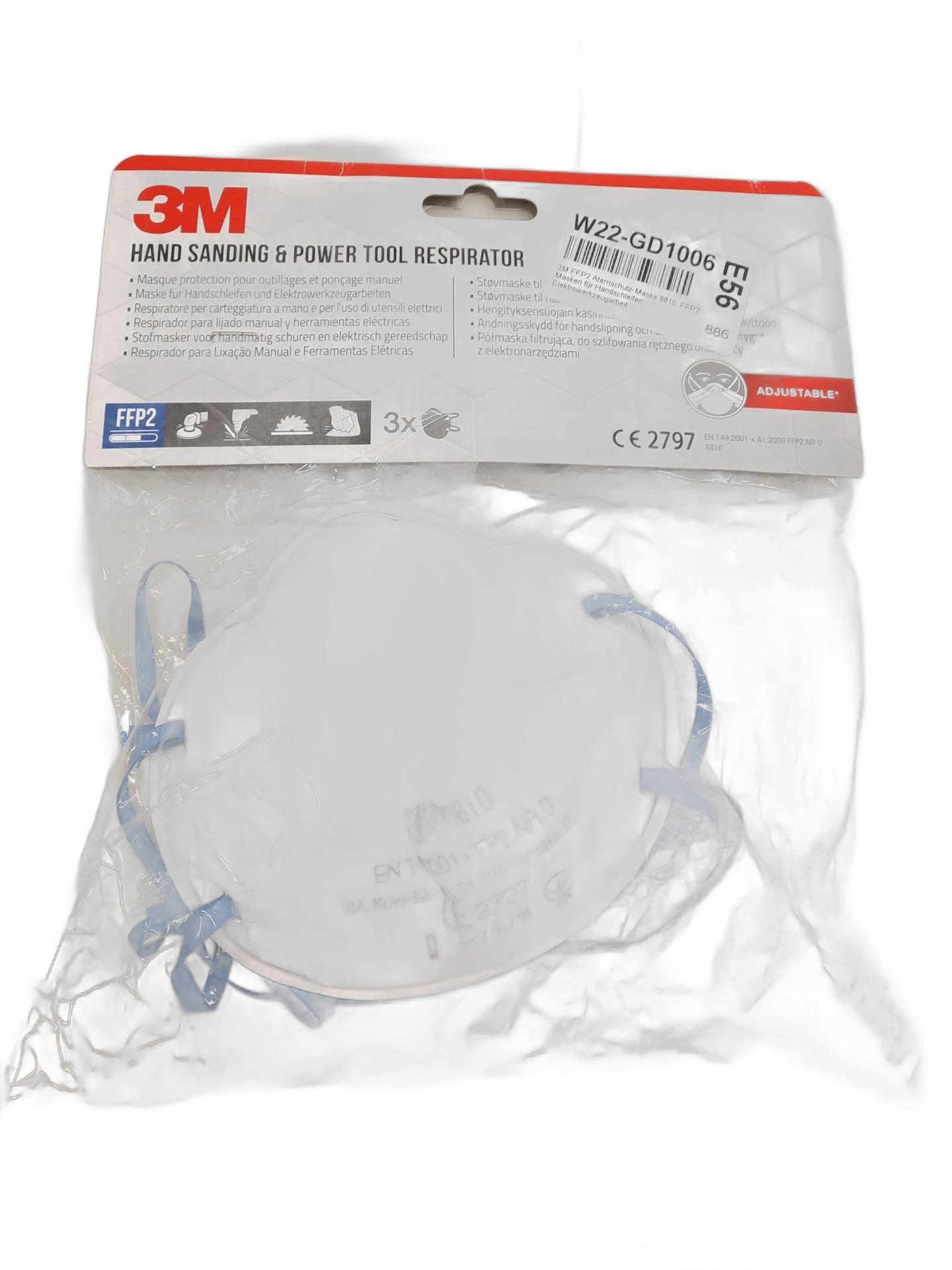 3M PARTICULATE RESOR 8810C3 FFP2 3PCS
