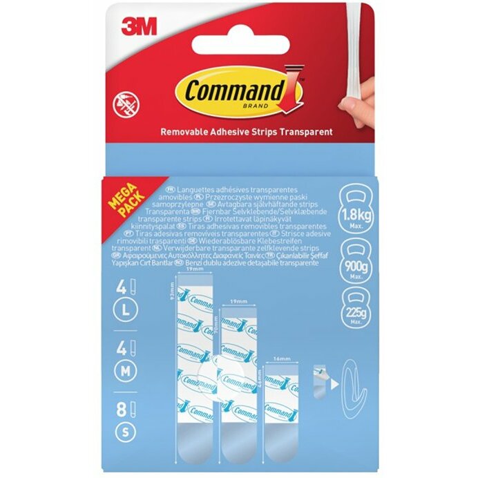 3M samoprzylepne COMMAND™ (17200), wymienne, 4