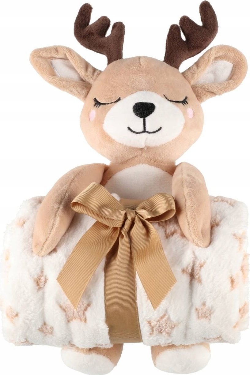 4Living Pledas Throw and plush Deer