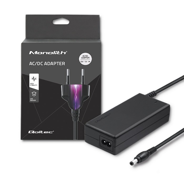 Qoltec AC 72W 12V 6A 5