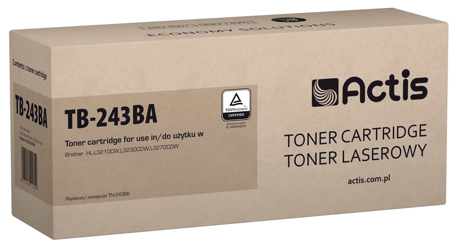 Actis TB-243BA toner (replacement for Brother