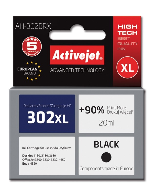 Activejet AH-302BRX ink (replacement for HP