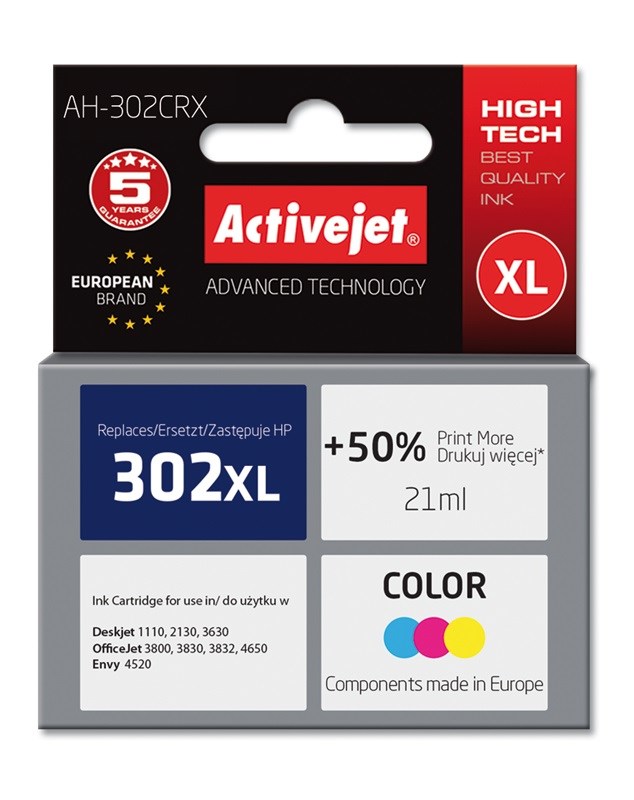 Activejet AH-302CRX Ink (replacement for HP