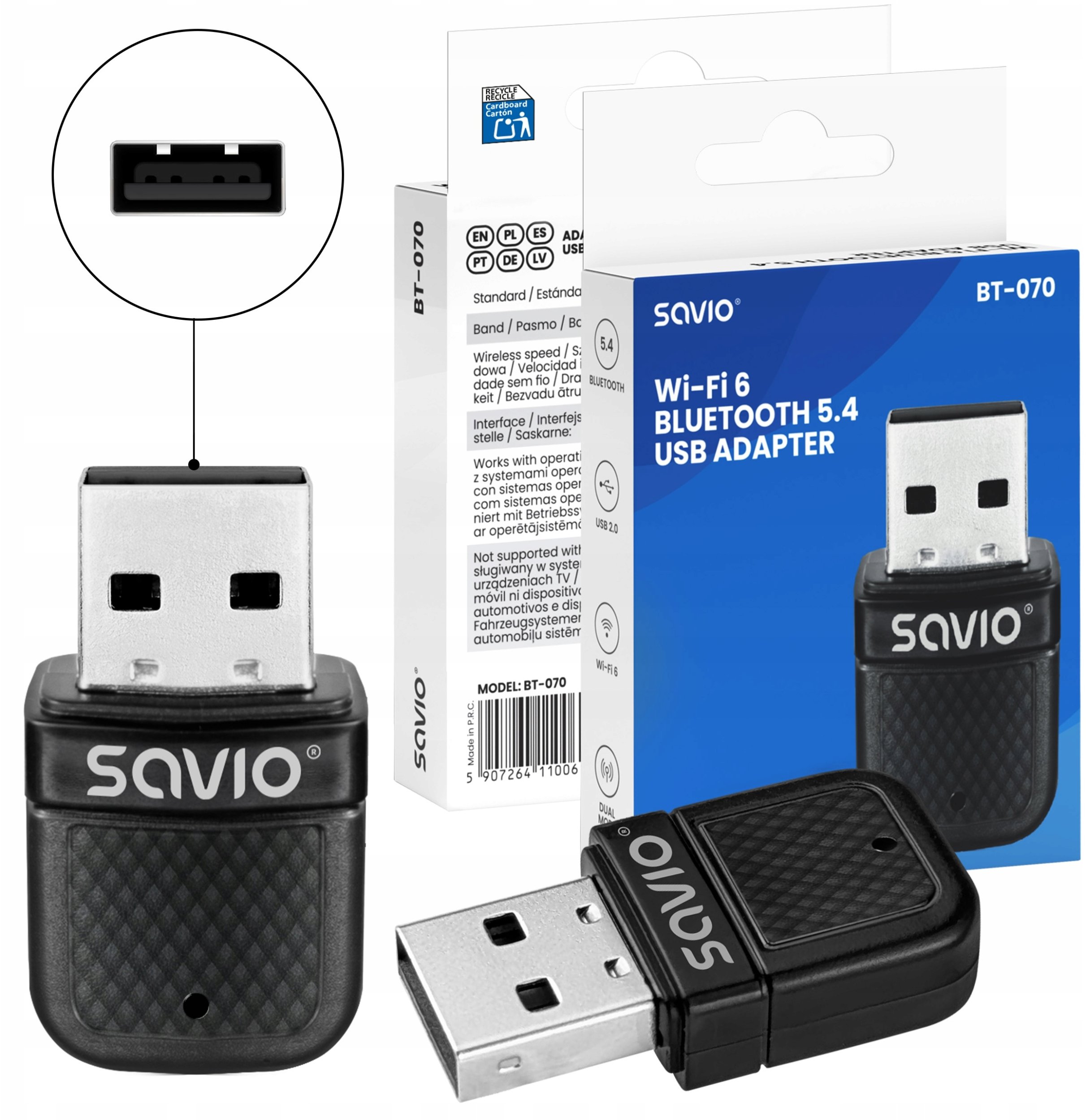 Bluetooth Savio Savio BT-070 adapter USB