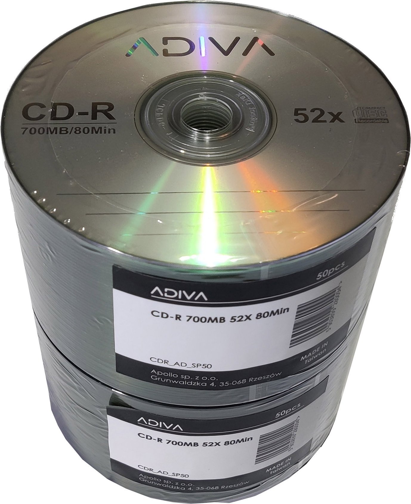 Adiva CD-R 700 MB 52x 50
