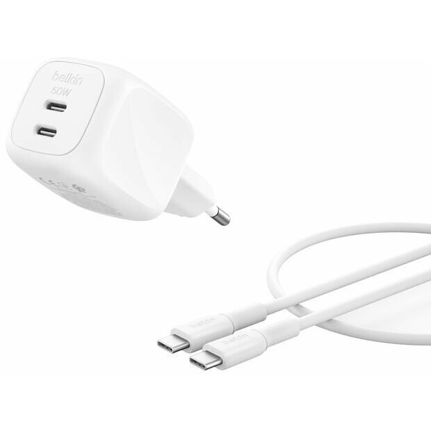 Belkin BOOSTCHARGE Sieciowa 2 wyjścia USB-C