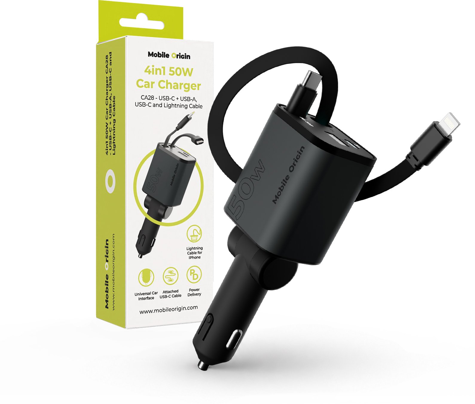 Mobile Origin 50W Car Charger CA28