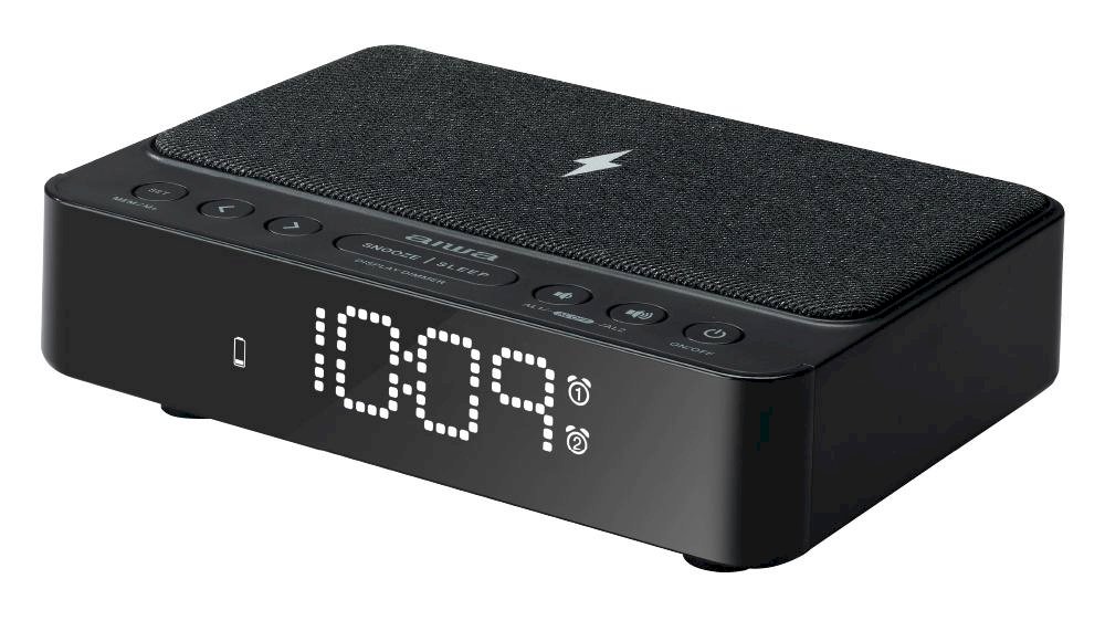 AIWA digitālais modinātājsLED displeju, FM/PLL radio