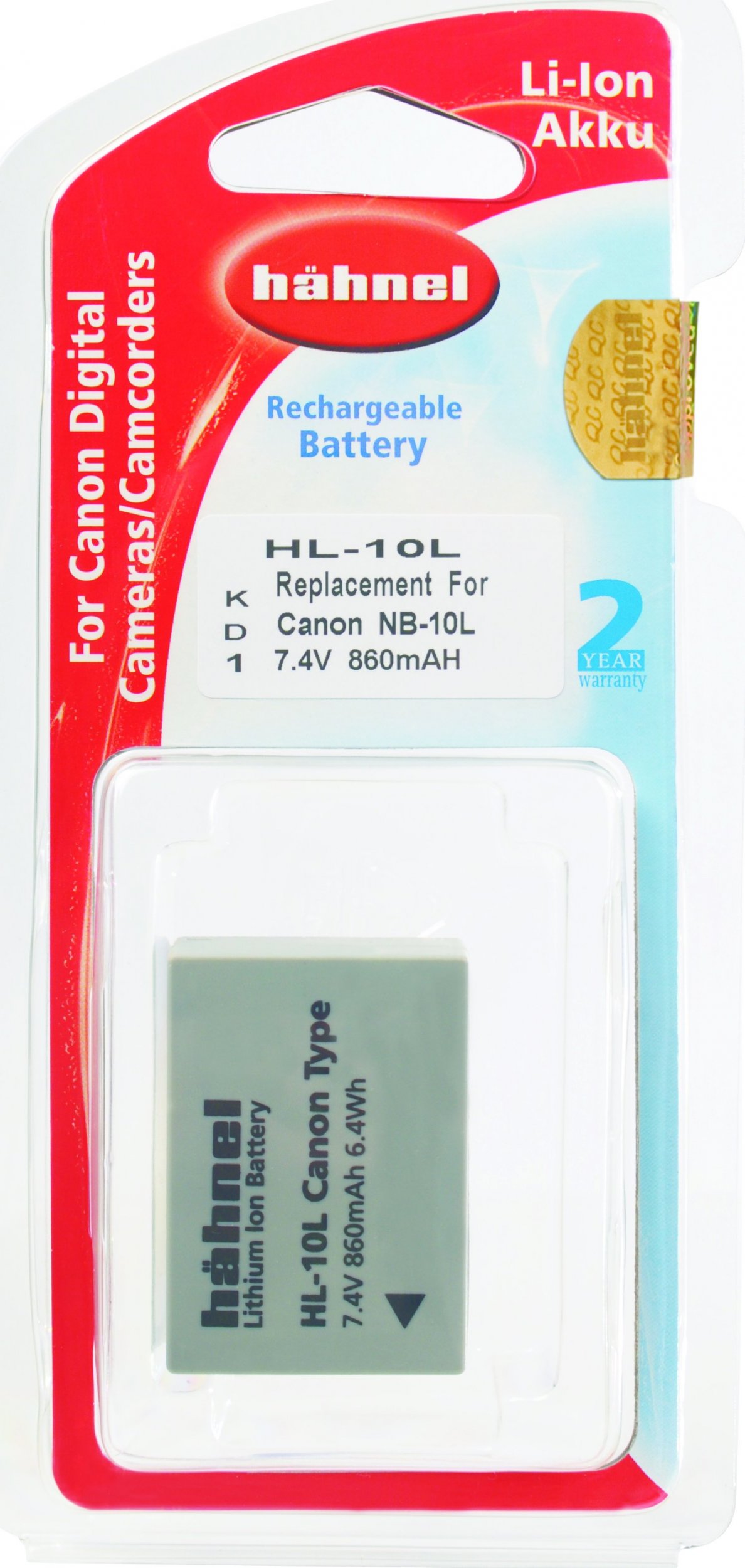 HÄHNEL Hahnel Hähnel Battery Canon HL-10L