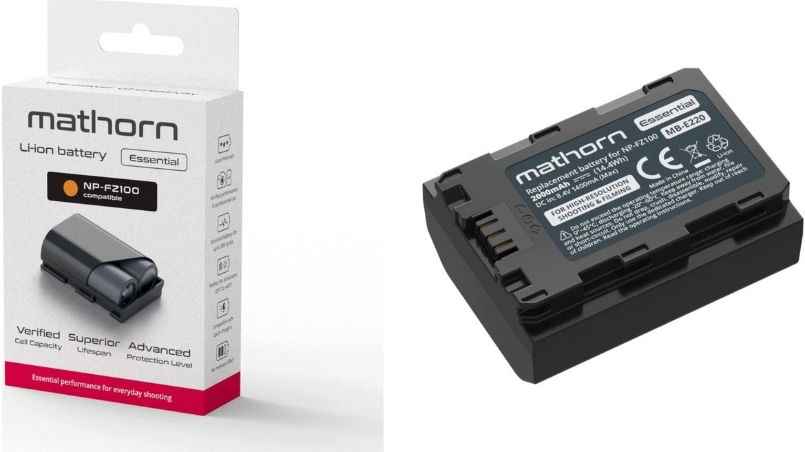 Mathorn  Essential 2000mAh zamiennik Sony NP-FZ100