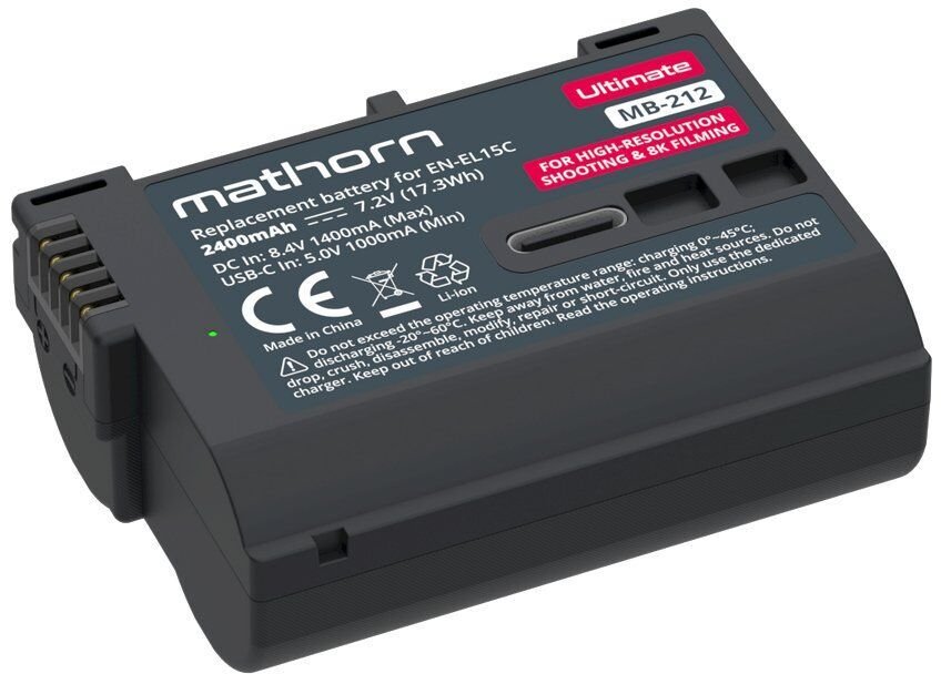 Mathorn Ultimate 2400mAh USB-C zamiennik EN-EL15C