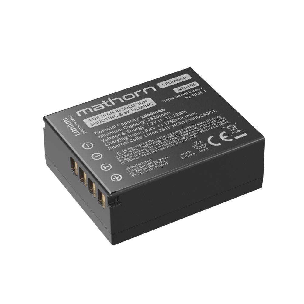 Mathorn Ultimate 2600mAh zamiennik Olympus BLH-1