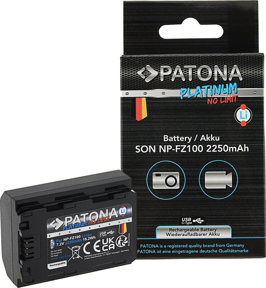 Patona Patona Platinum NP-FZ100 z USB-C