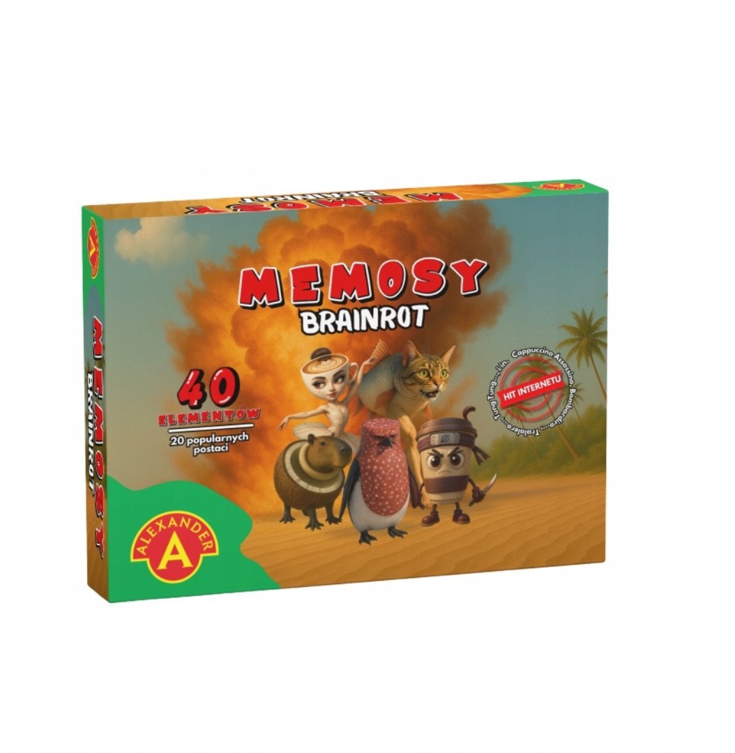Alexander Pamięć-memosy Brainrot-Crocodillo,Tralal...32147 |