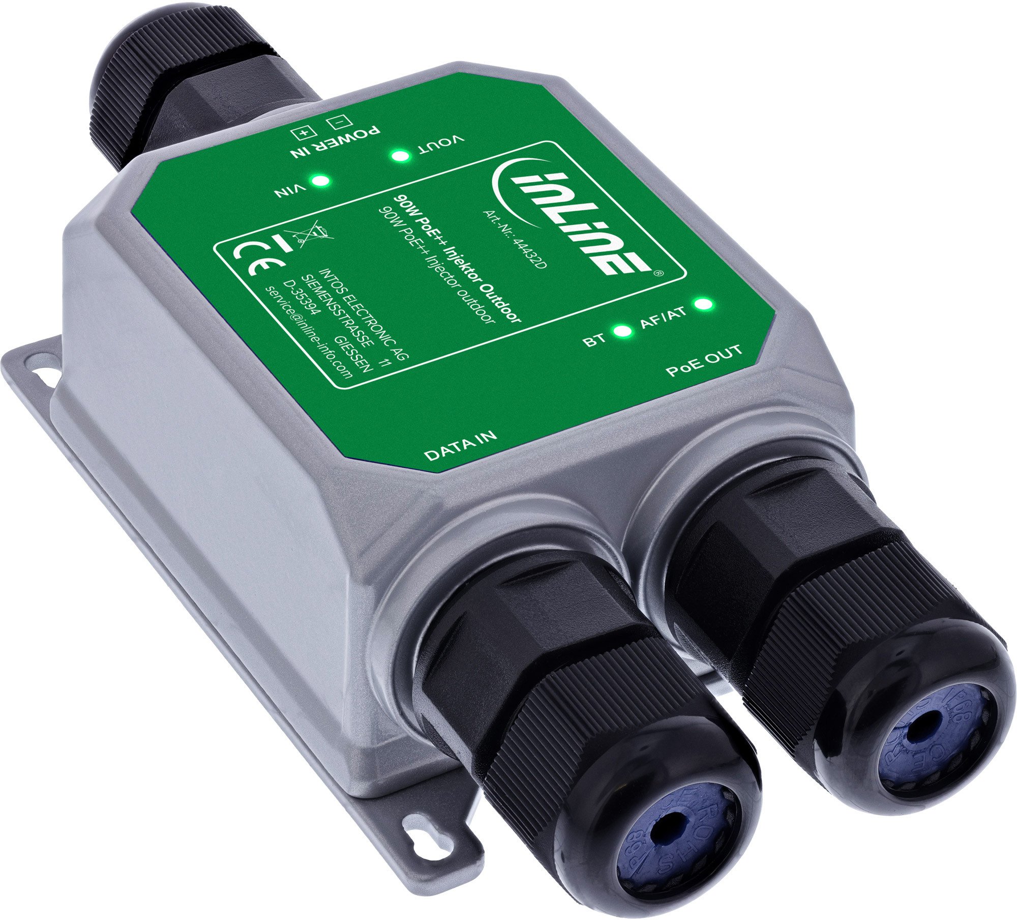 Allnet InLine® PoE++ Outdoor Injektor, 10Gb/s