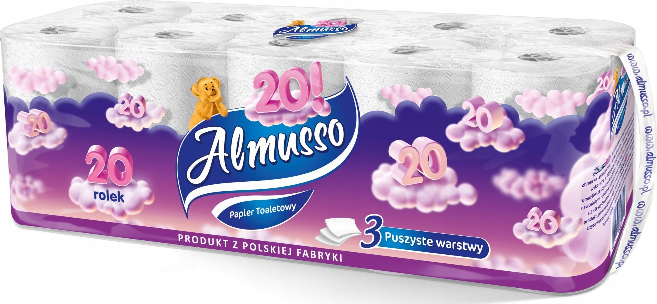 Almusso Papier toaletowy 3- 20 rolek
