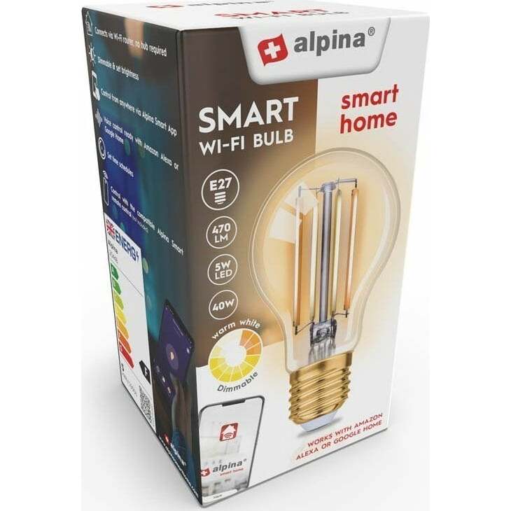 Alpina  żarówka LED WiFi E27 4
