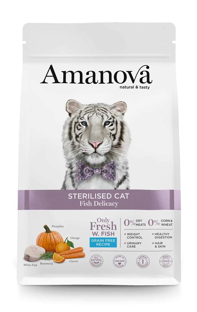 AMANOVA Adult Cat Sterilised Fish Delicacy