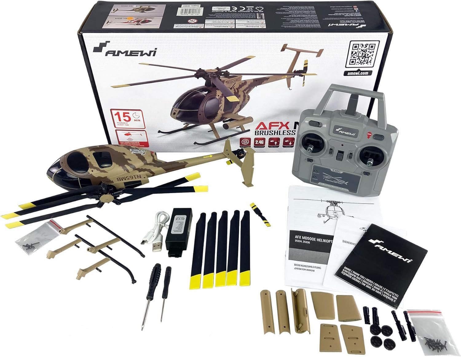 Amewi Amewi AFX MD500E Militär brushless