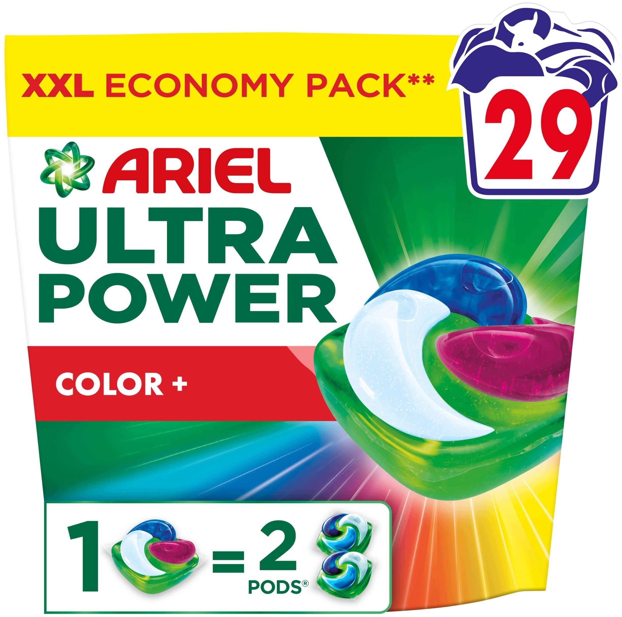 Ariel Ultra color+ laundry capsules 29PC