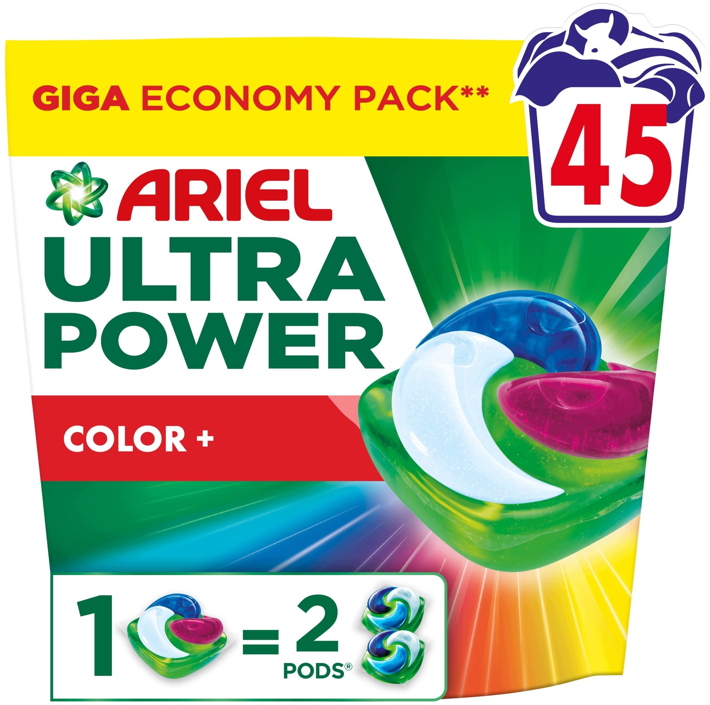 Ariel Ultra Color+ laundry capsules 45PC