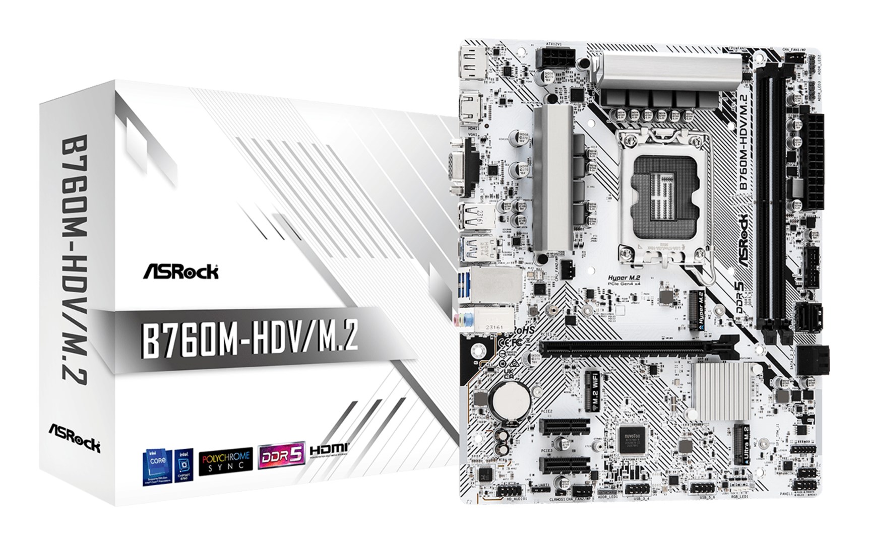 ASRock B760M-HDV/M.2 mATX Mainboard LGA1700